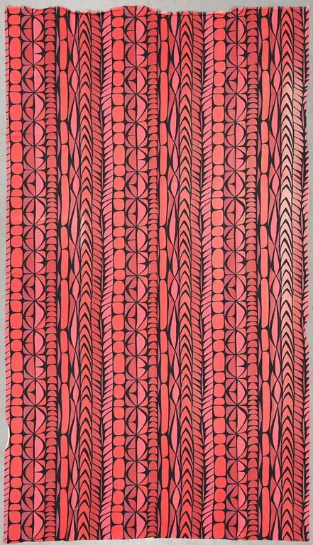 STIG LINDBERG, textil "Sektion", Ljungbergs textil, 1950-tal.