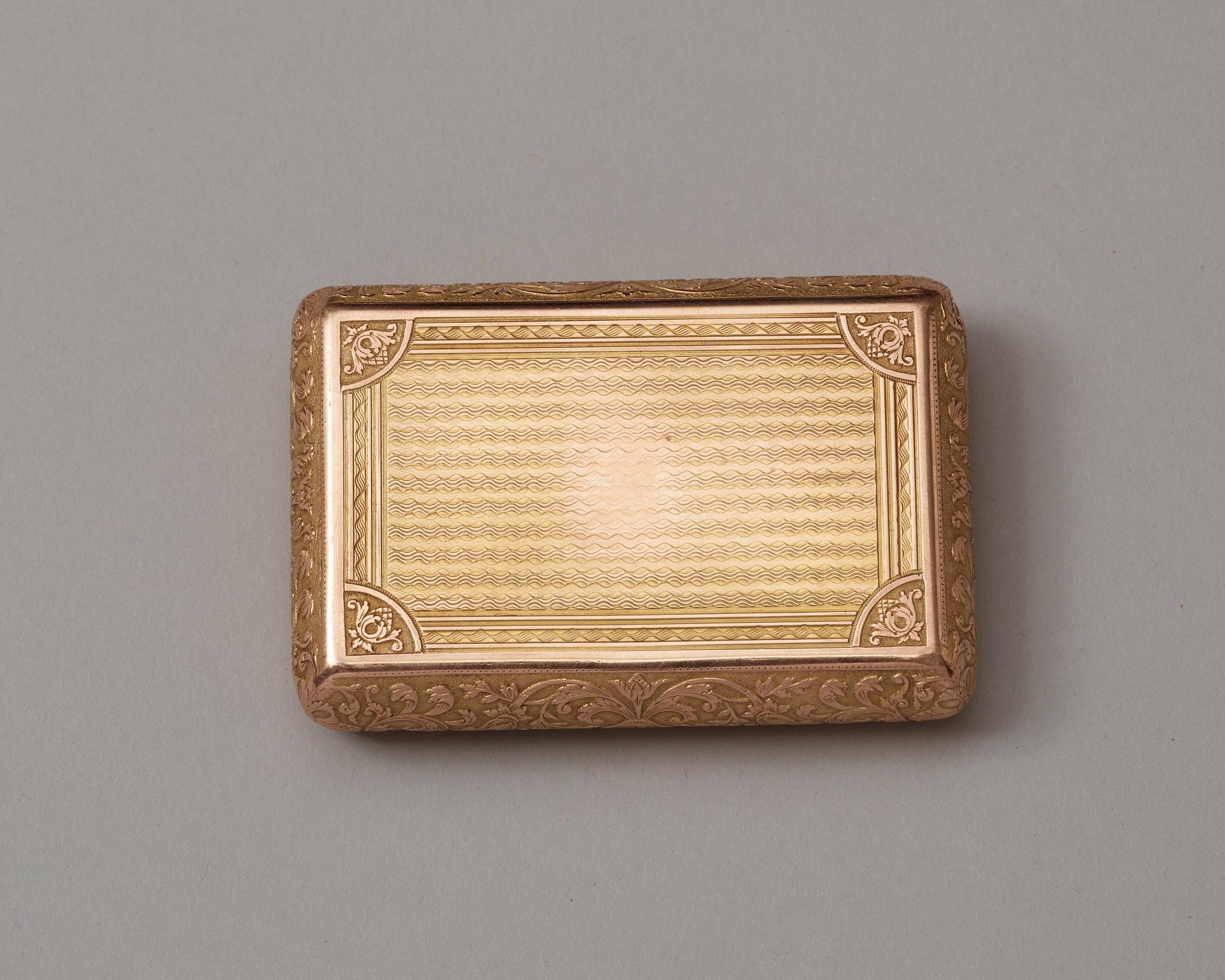 A Swiss 19th century gold box.