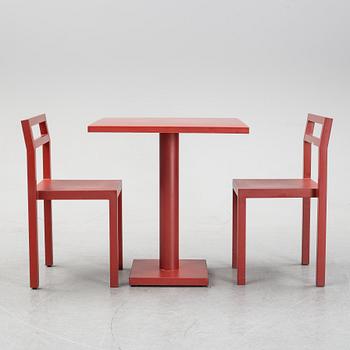 Boris Berlin/Poul Christiansen, bord med två stolar, "Non", Komplot design, Källemo.