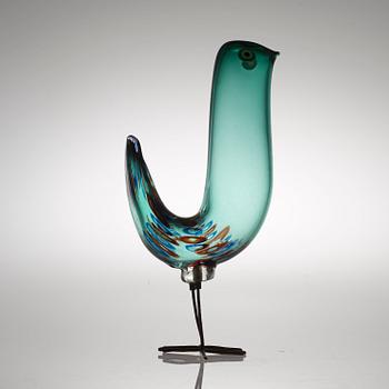 An Alessandro Pianon 'Pulcino' glass bird, Vistosi, Italy, 1960's.