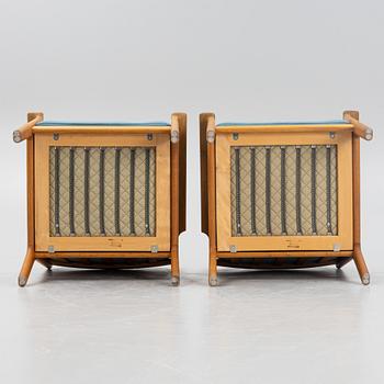 Hans J Wegner, fåtöljer, ett par, "GE-265", Getama, Gedsted, Danmark.