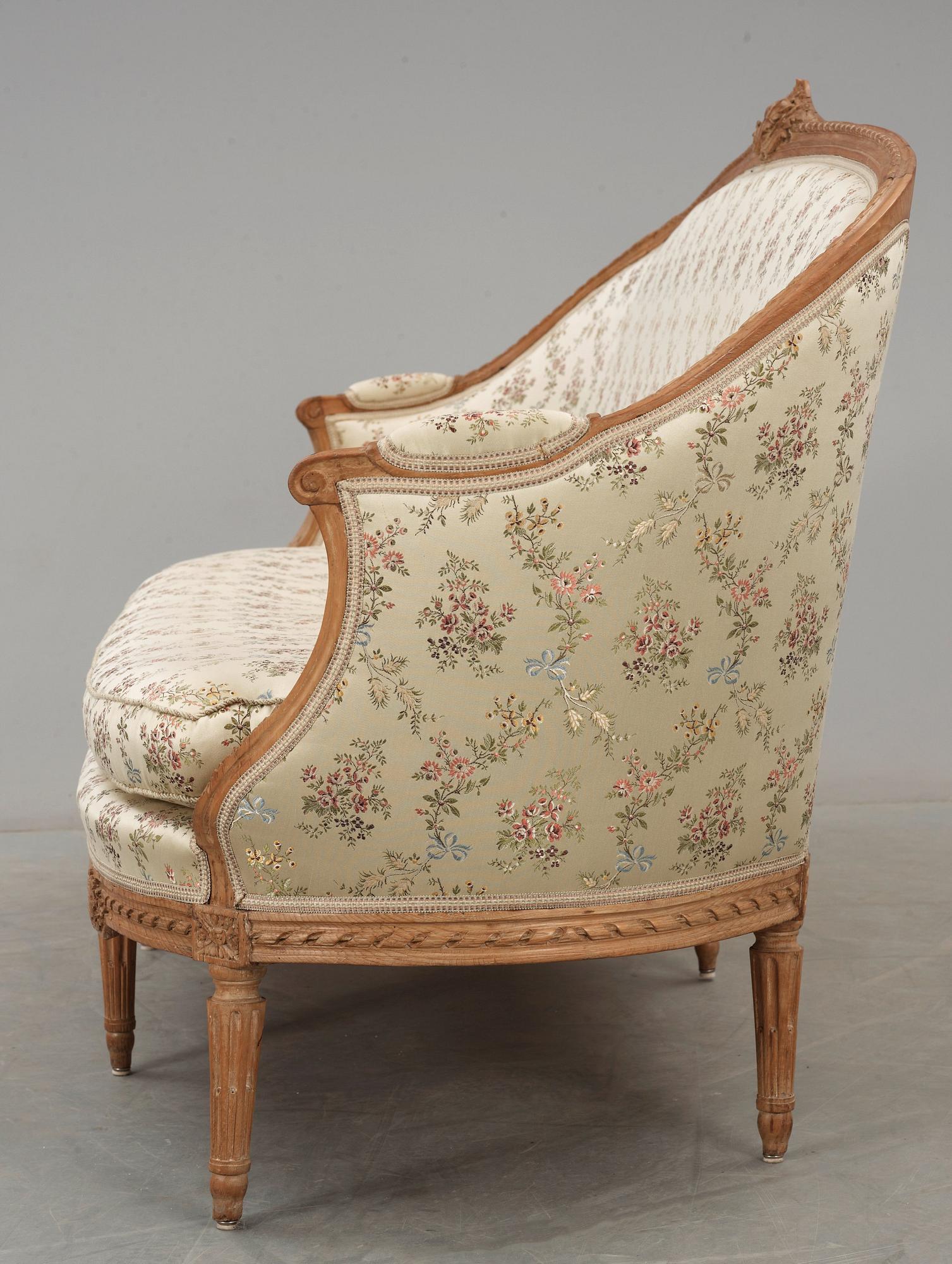 SOFFA. Frankrike, 1700-talets andra hälft. Louis XVI.