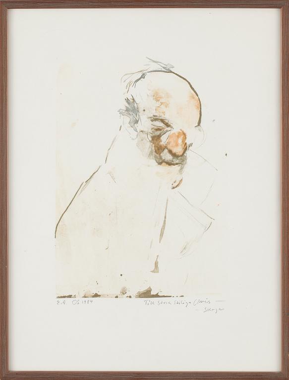 OLLE SKAGERFORS, färglitografi, signerad, EA och daterad 1984.