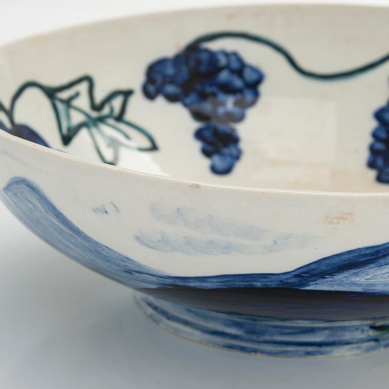 Gerda Thesleff, bowl, stoneware, signed GT Arabia.