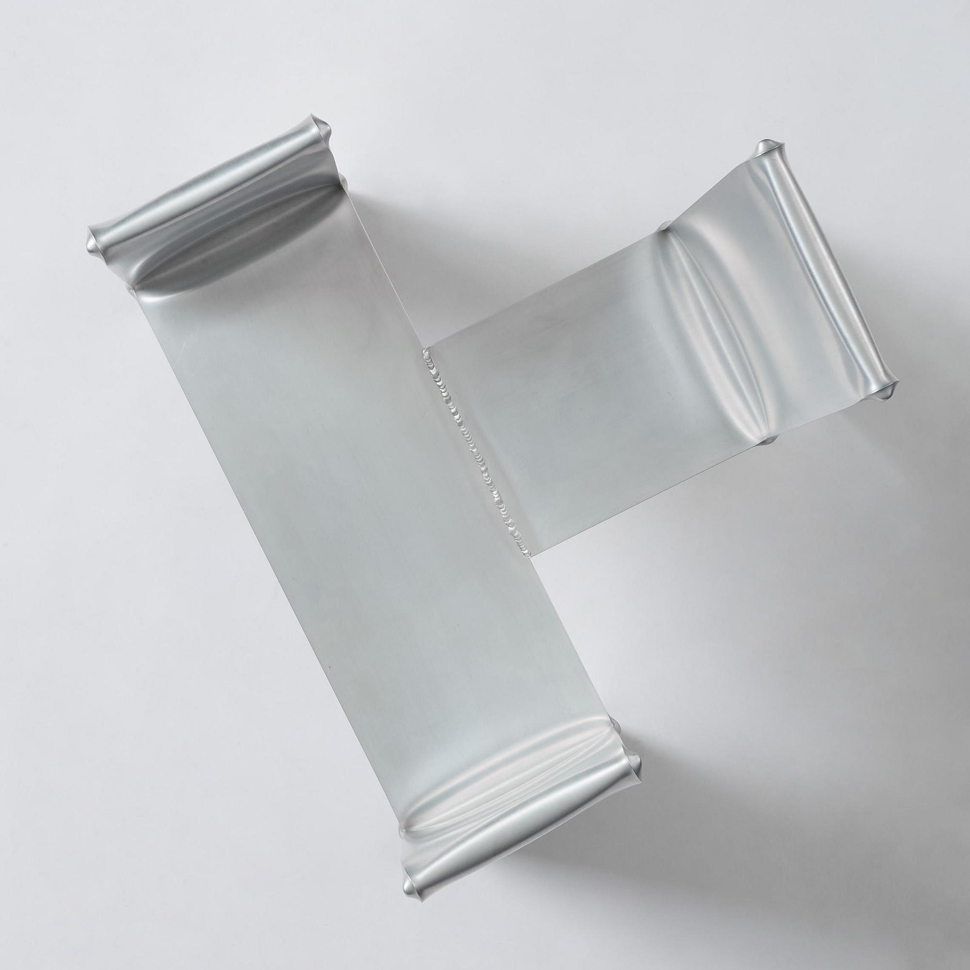 David Taylor, stol, unik, "Aluminium Chair", Studio Mellösaverken, Sverige, 2025.