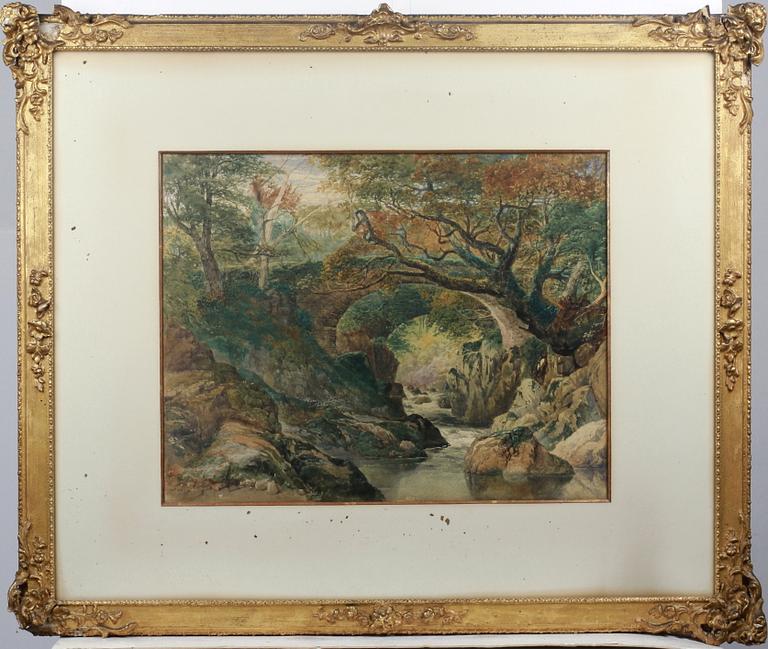 OKÄND KONSTNÄR, akvarell, otydl sign och daterad -84.