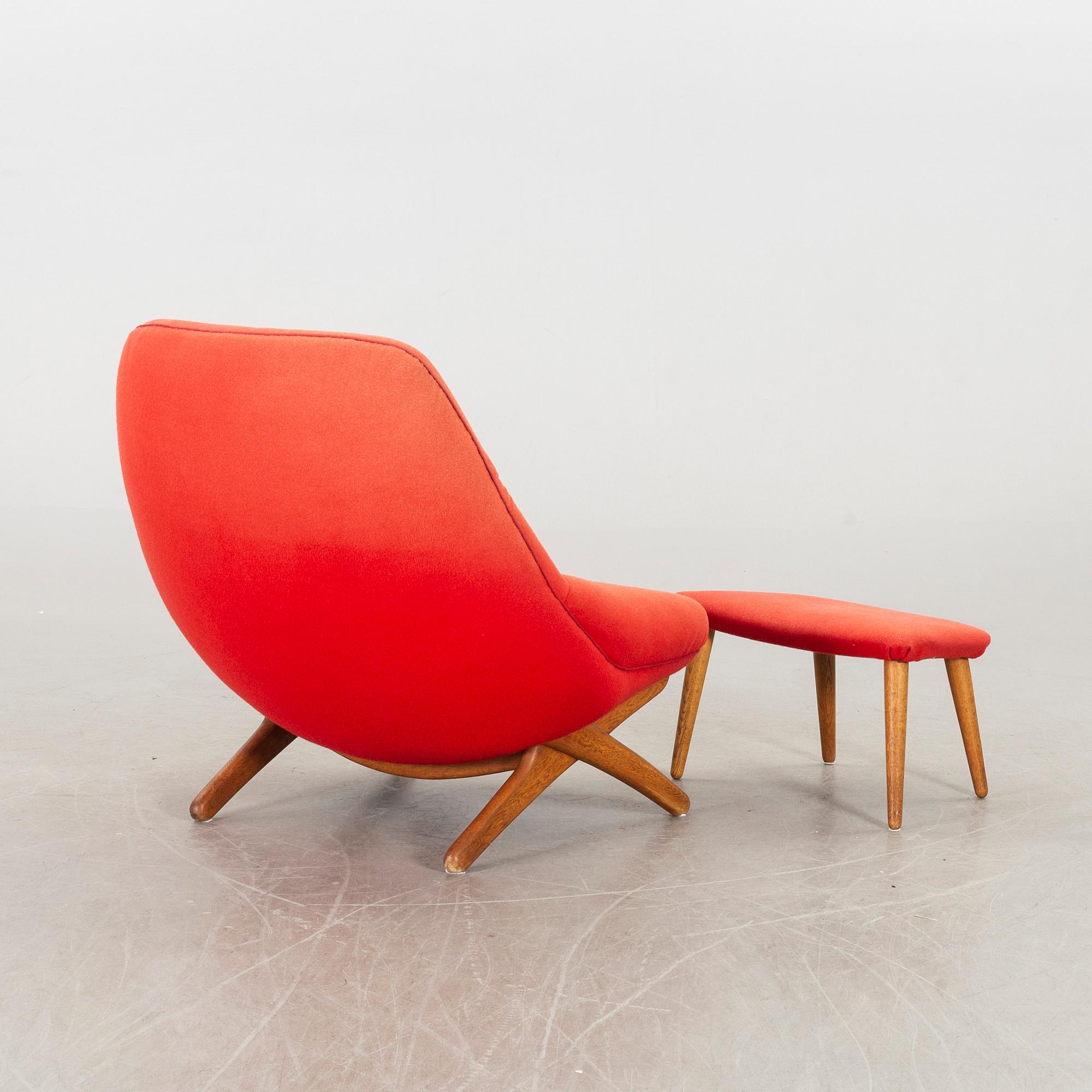ILUM WIKKELSÖ - EASY CHAIR and STOL, ML-91, 1950'-60 for A Mikael Laursen & Søn, Århus.