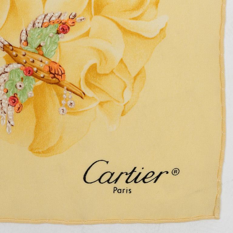 Cartier, scarf.