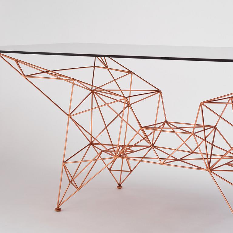 Tom Dixon, a "Pylon Dining Table", Tom Dixon Studio, London, post 2014.