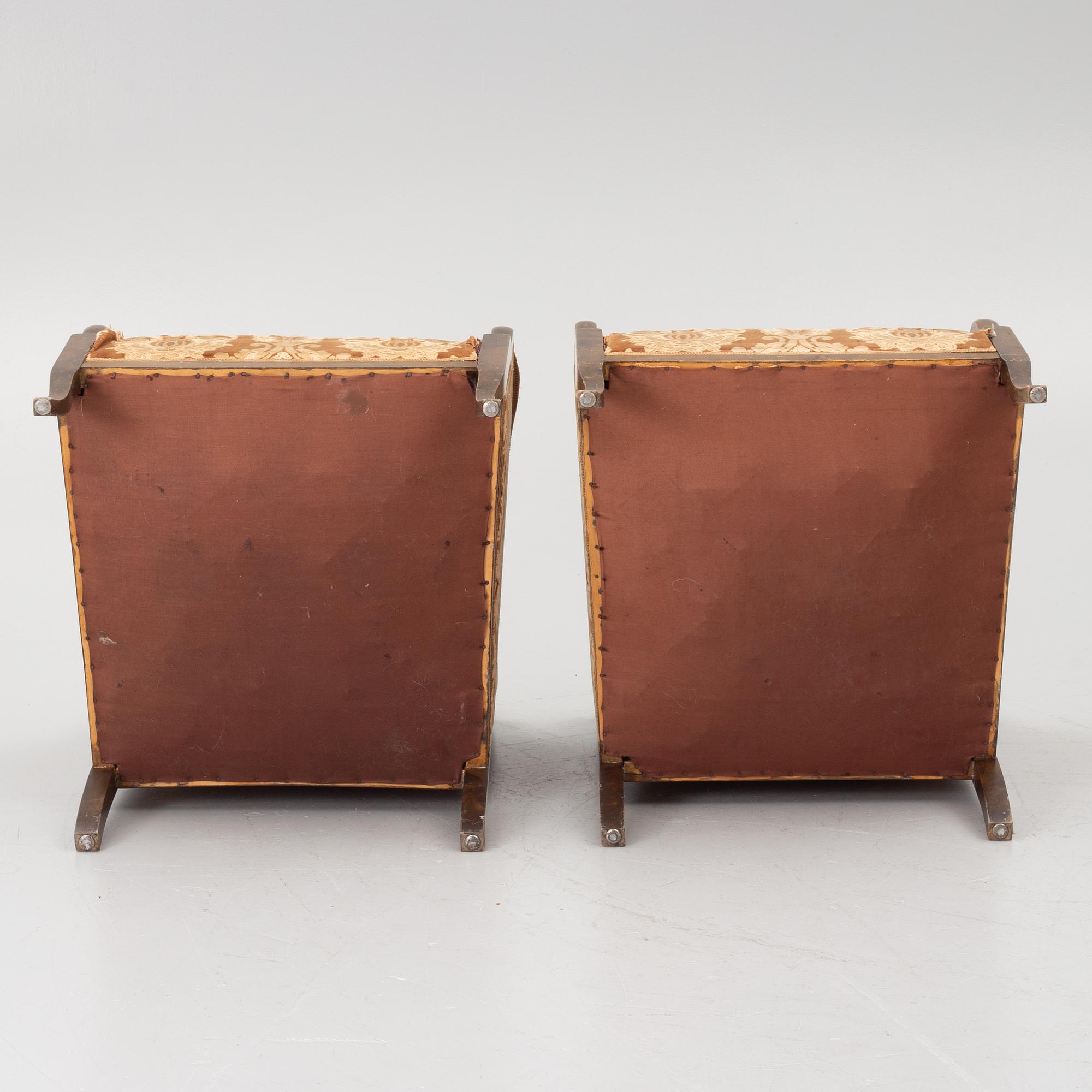 A pair of armchairs, Sweden, 1920s/30s.