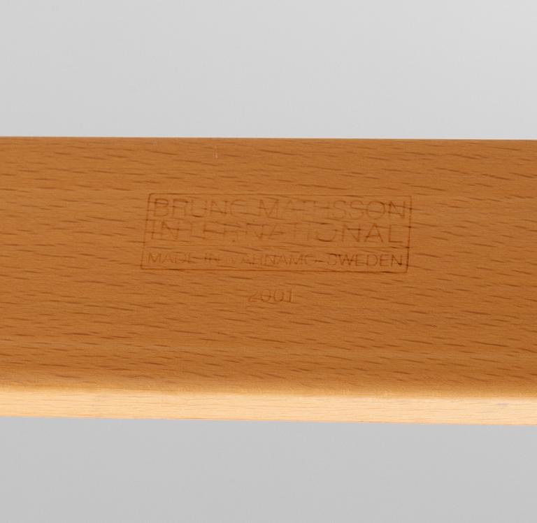 Bruno Mathsson, a 'Mina' armchair, Bruno Mathsson International, Värnamo, dated 2001.