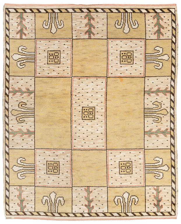 Märta Måås-Fjetterström, a carpet, "Vadstena", knotted pile, ca 257,5 x 209 cm, signed MMF.