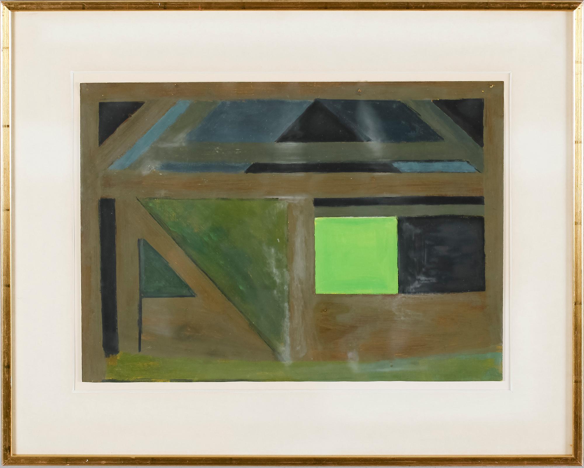 ARNE HANSEN, gouache, signerad och daterad -56.