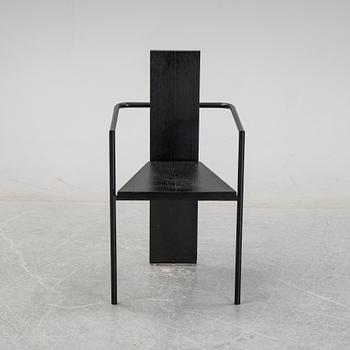 A 'Concrete' armchair by Jonas Bohlin for Källemo, designed 1980.