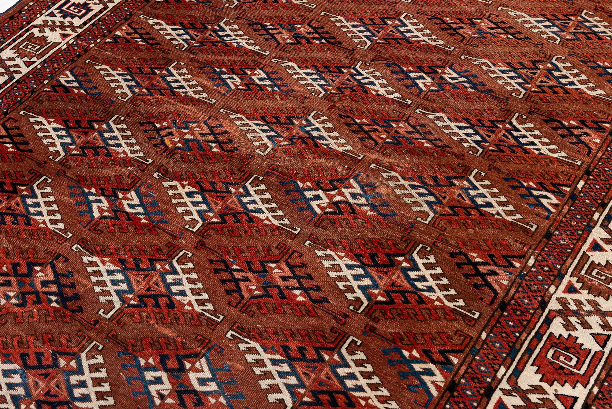 An antique Turkmen, carpet, c. 310 x 180 cm.