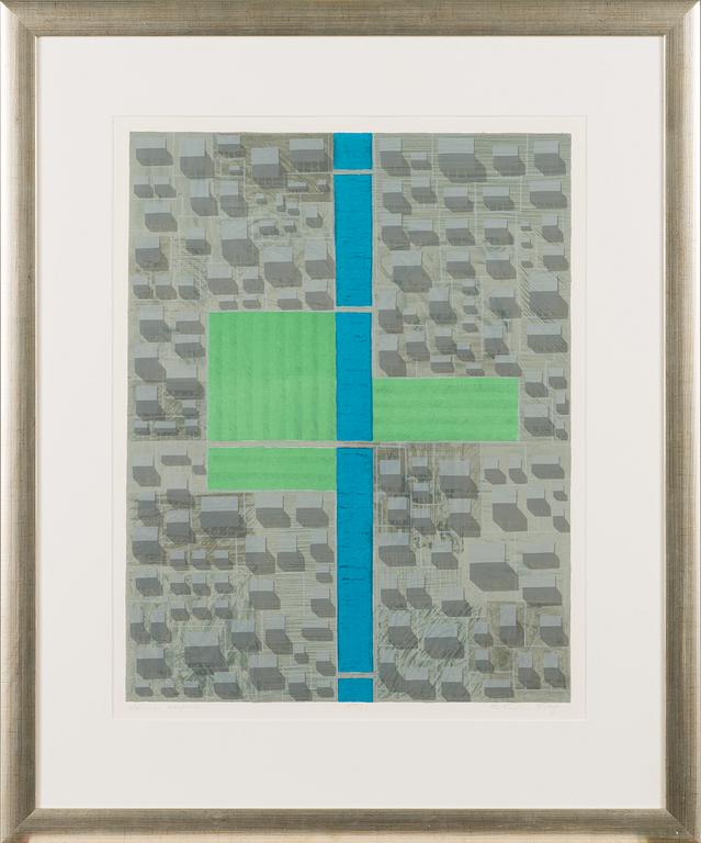 KRISTIAN KROKFORS, lithograph, signed and dated -92, numbered 47/50.