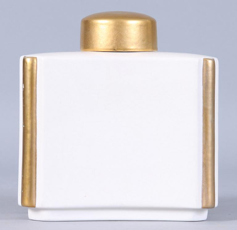 KARAFF, stengods, "Guldcarrara", Wilhelm Kåge, Gustavsberg.