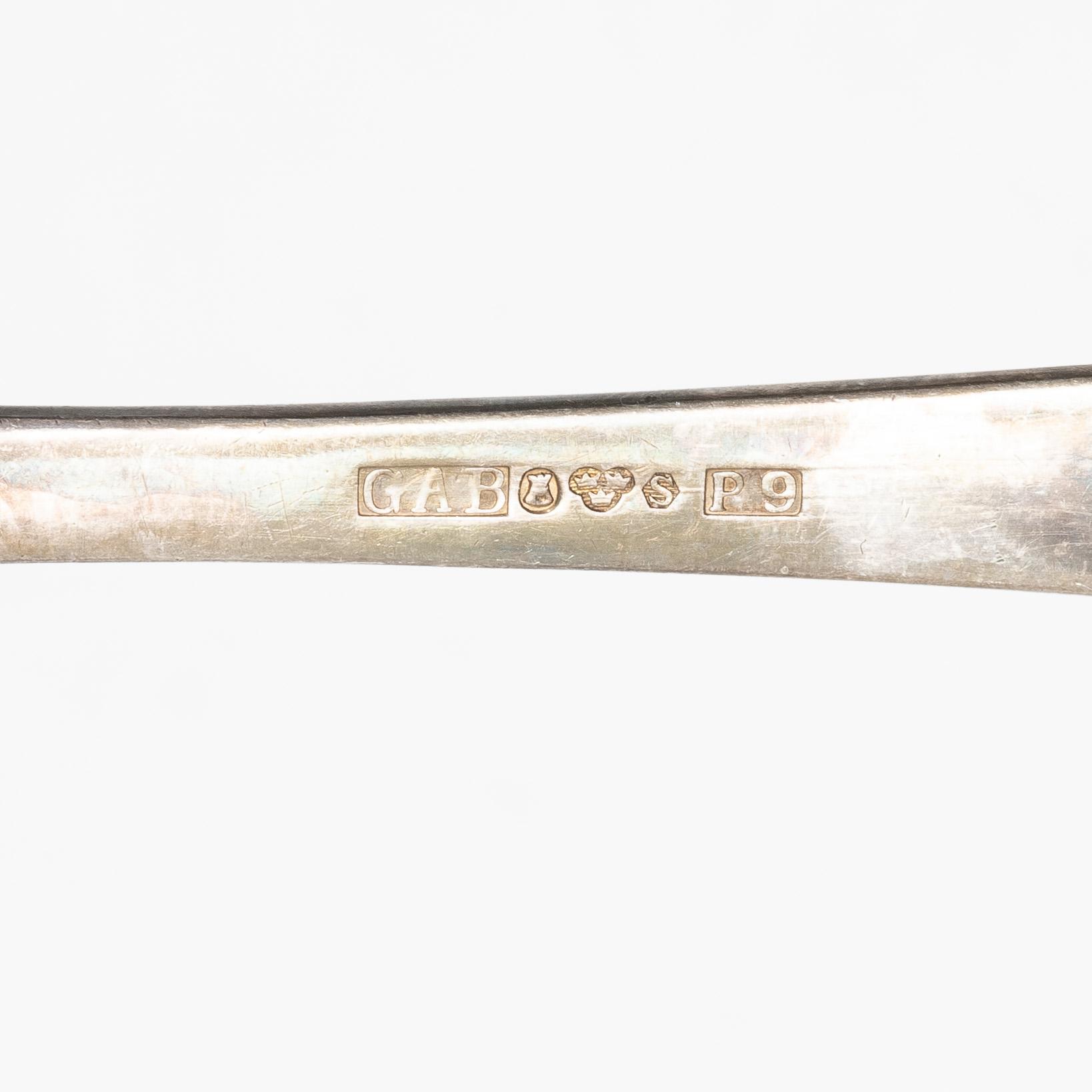 Jacob Ängman, bestick, 24 st, silver, modell "Rosenholm", GAB, Stockholm 1960-tal.