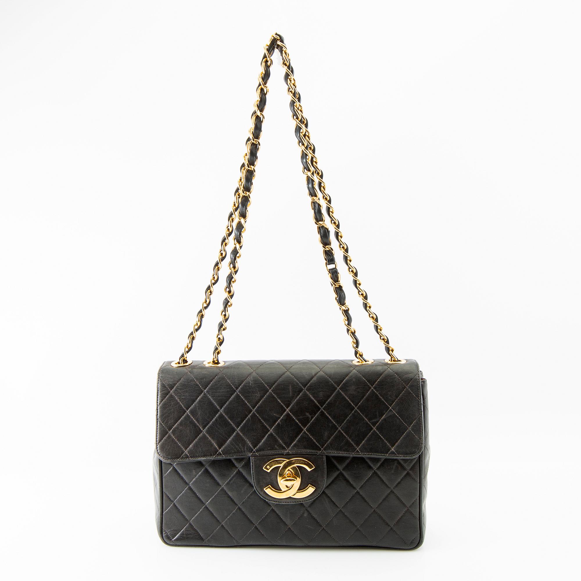 Chanel, bag, "Jumbo Single Flap Bag", 1994-96.