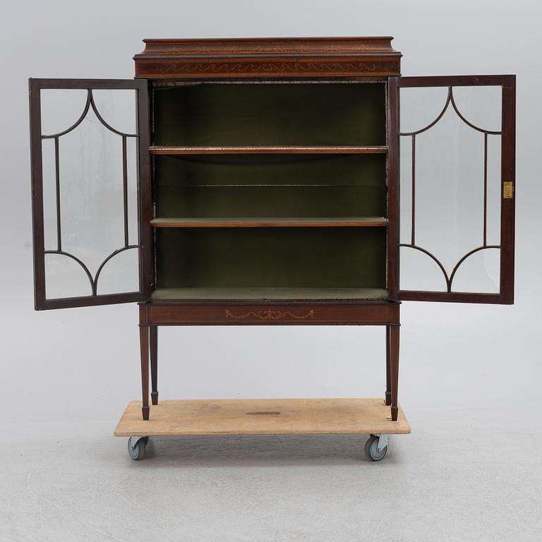 Display cabinet, England, early 20th century.