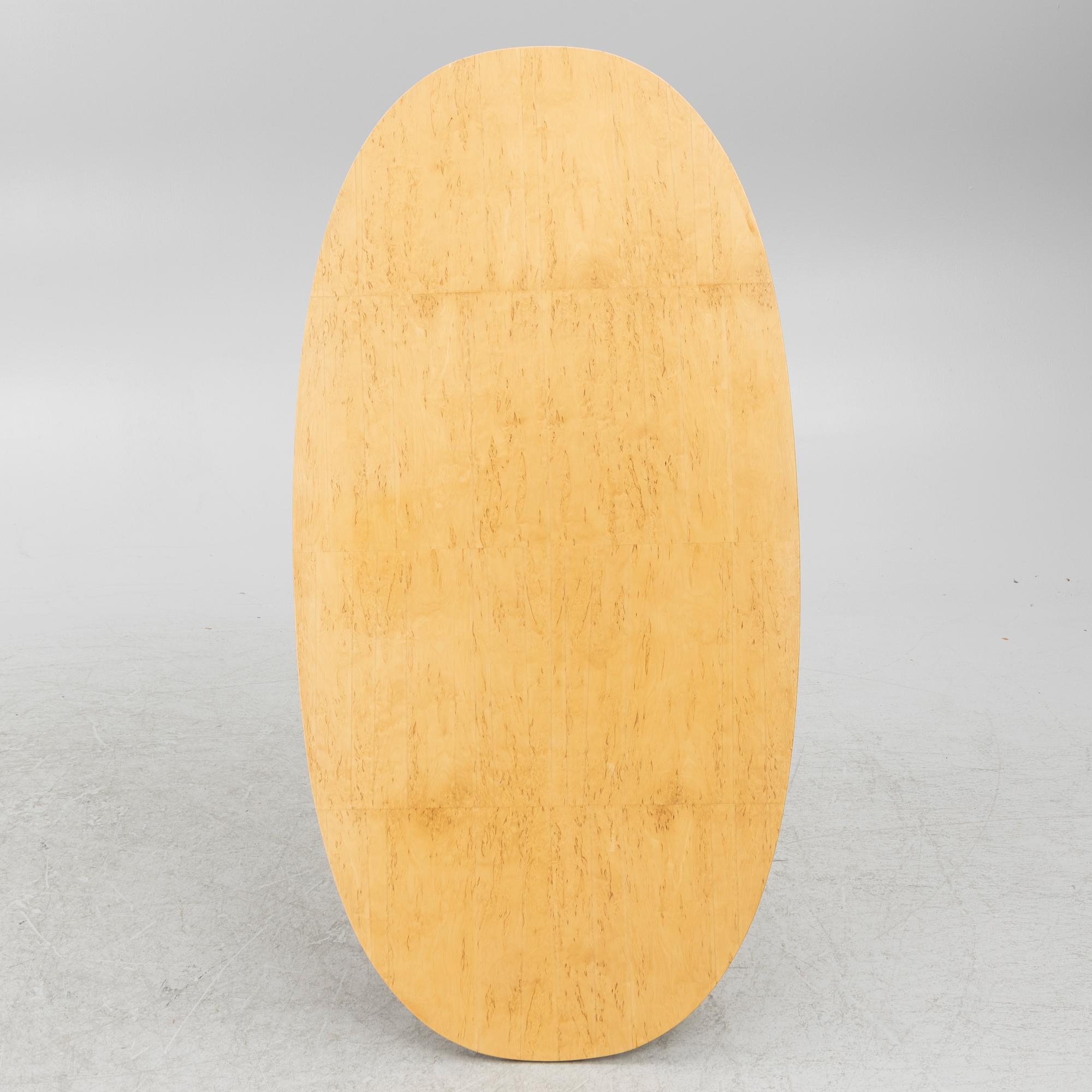 Bruno Mathsson, & Piet Hein, table, "Superellipse", Bruno Mathsson International, Värnamo.