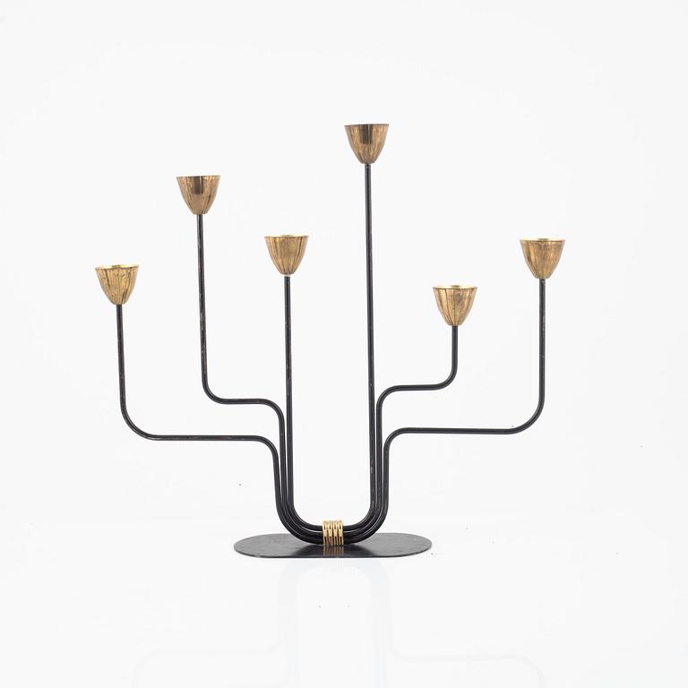 Gunnar Ander, a candelabra, Ystad Metall, Sweden, 1950's/60's.