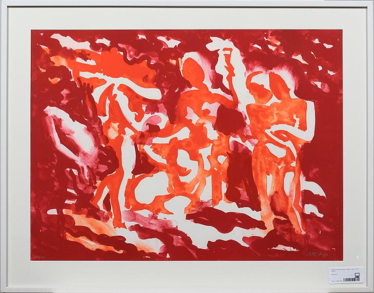 PETER DAHL, färglitografi, sign o numr 43/210.