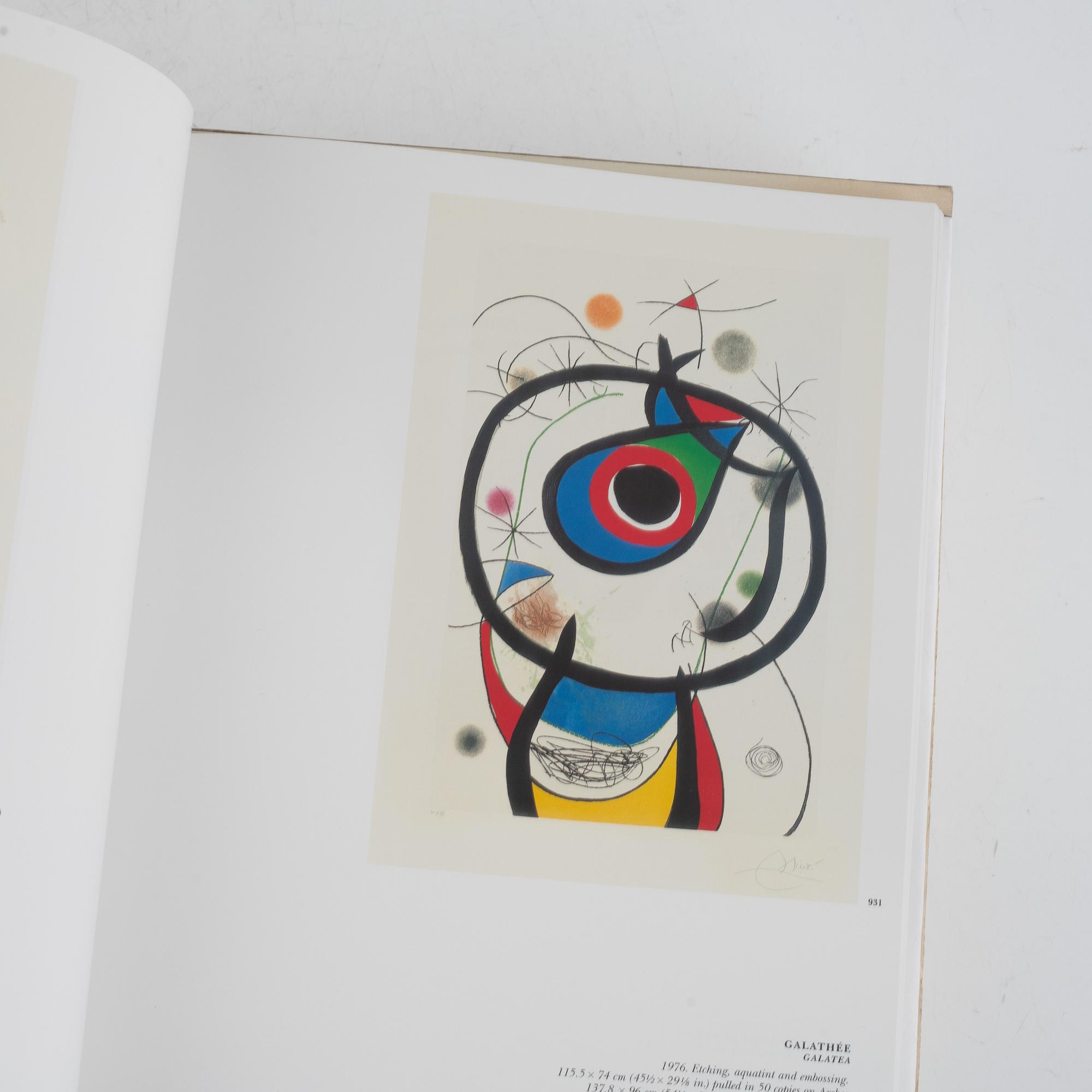 Böcker, 4, st, "Miró graveur", Daniel Lelong Editeur, 1928-83.
