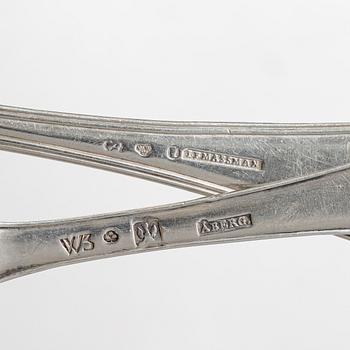 A collection of silver, 20 pieces, various models, including Z. Lundqvist, 19th-20th century.