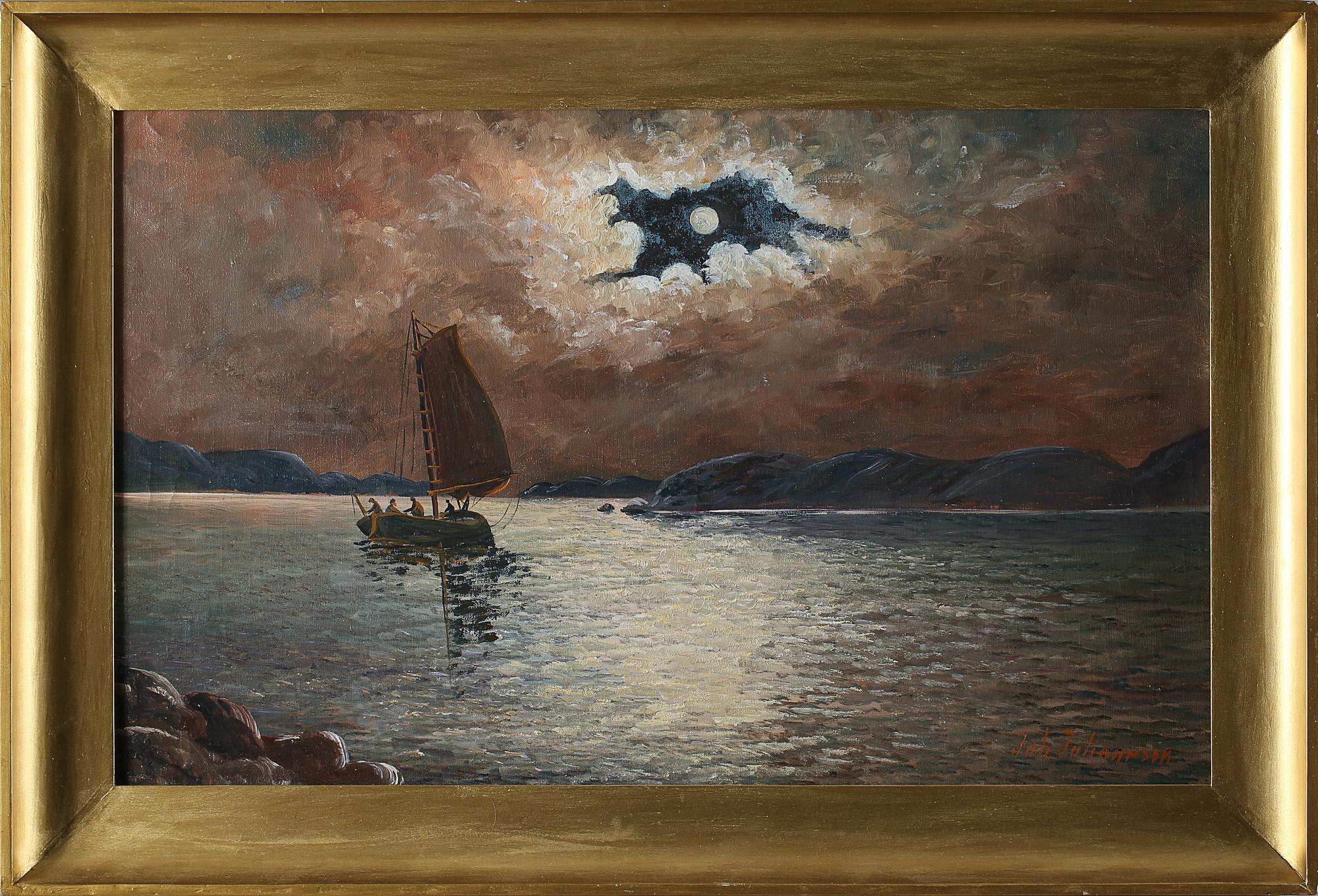 OKÄND KONSTNÄR, olja på duk, signerad "Joh Johansson".