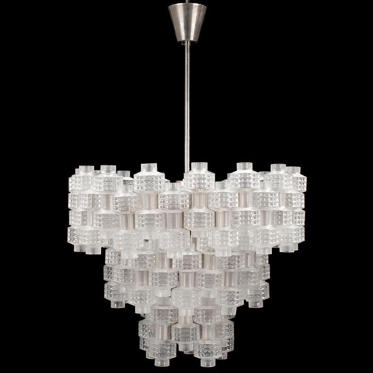 A "Festival" chandeliere by Orrefors / Fagerhult, mid 20th century.