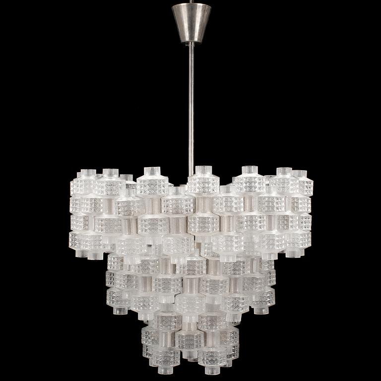 A "Festival" chandeliere by Orrefors / Fagerhult, mid 20th century.