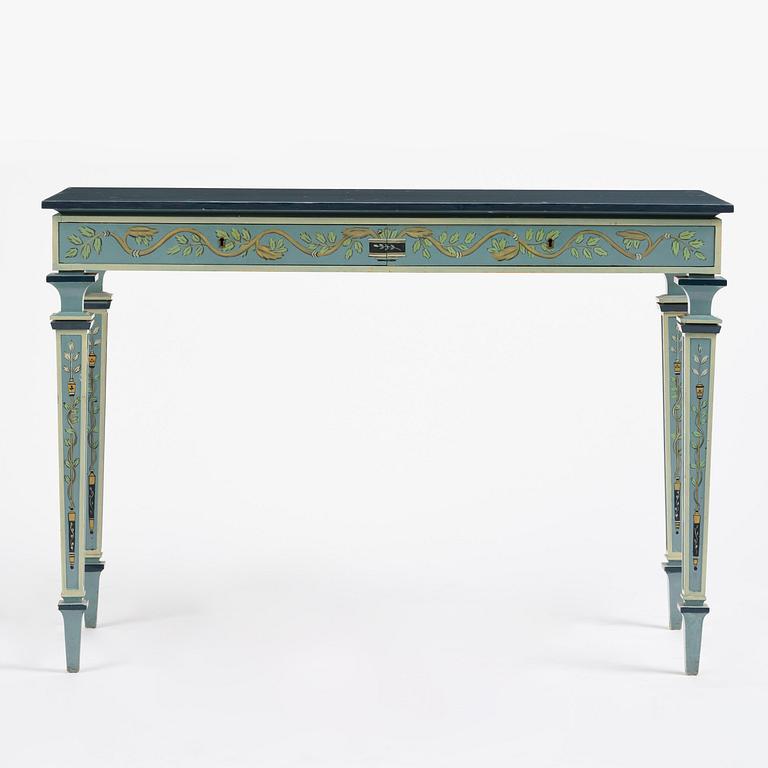 Carl Malmsten, a Swedish Grace console table, cabinetmaker Albin Johansson, Stockholm, for Villa Kvikkjokk, 1927.