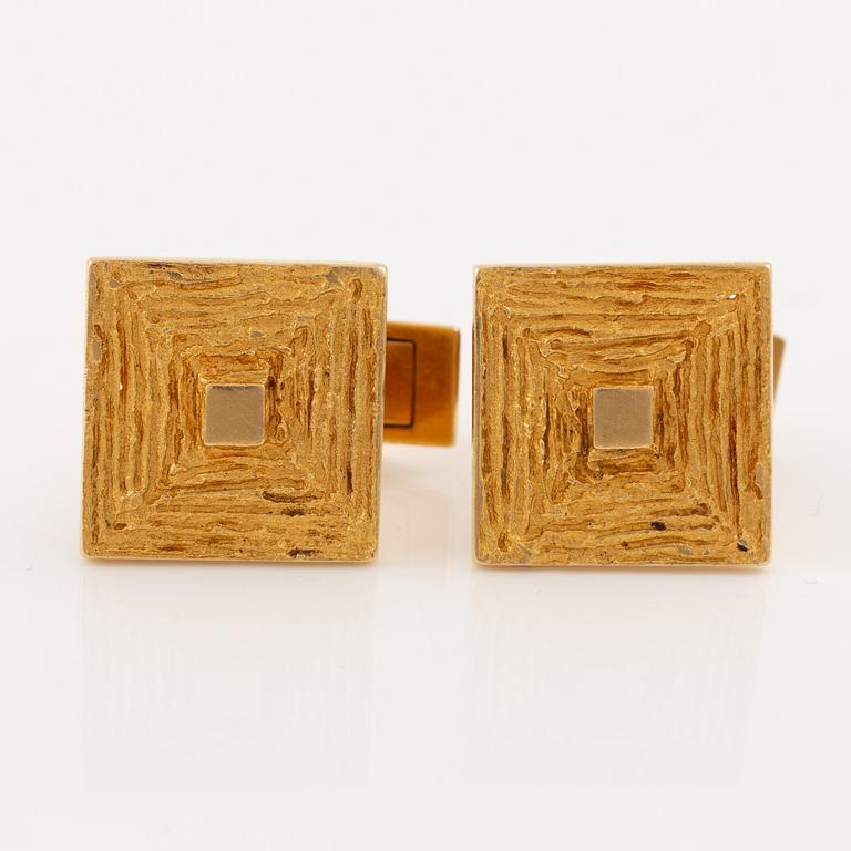 Björn Weckström, cufflinks, a pair, "Ruta", 18K gold.