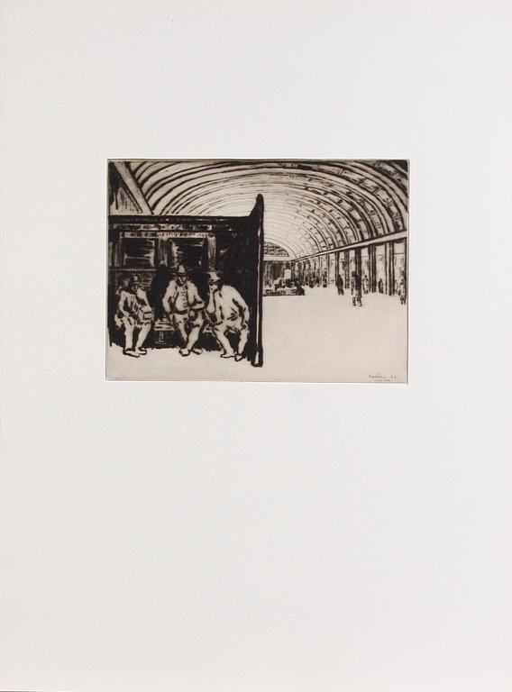 PARTI GRAFIK, ca 40 delar. Bla Otte Sköld, Reinhold von Rosen och Hjalmar Strååt.