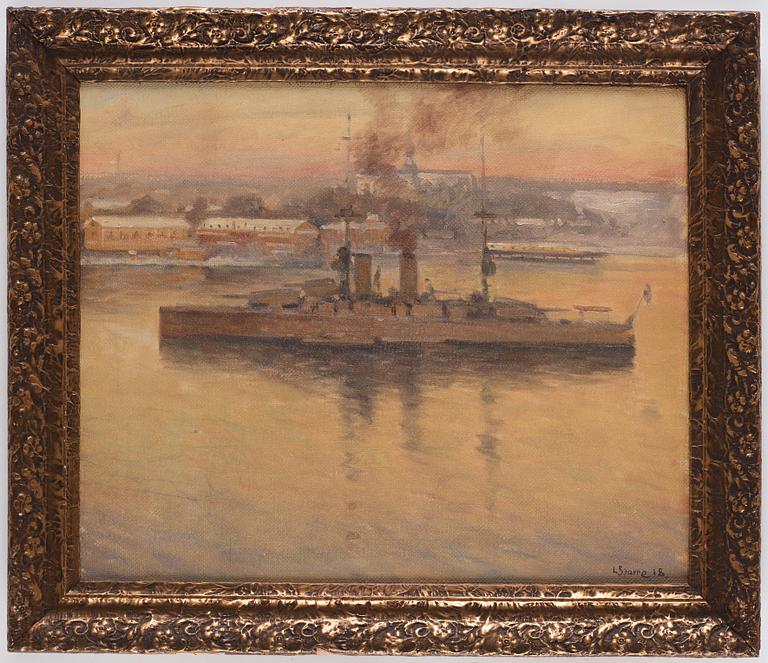 Louis Sparre, Armored cruiser at Skeppsholmen (Stockholm).