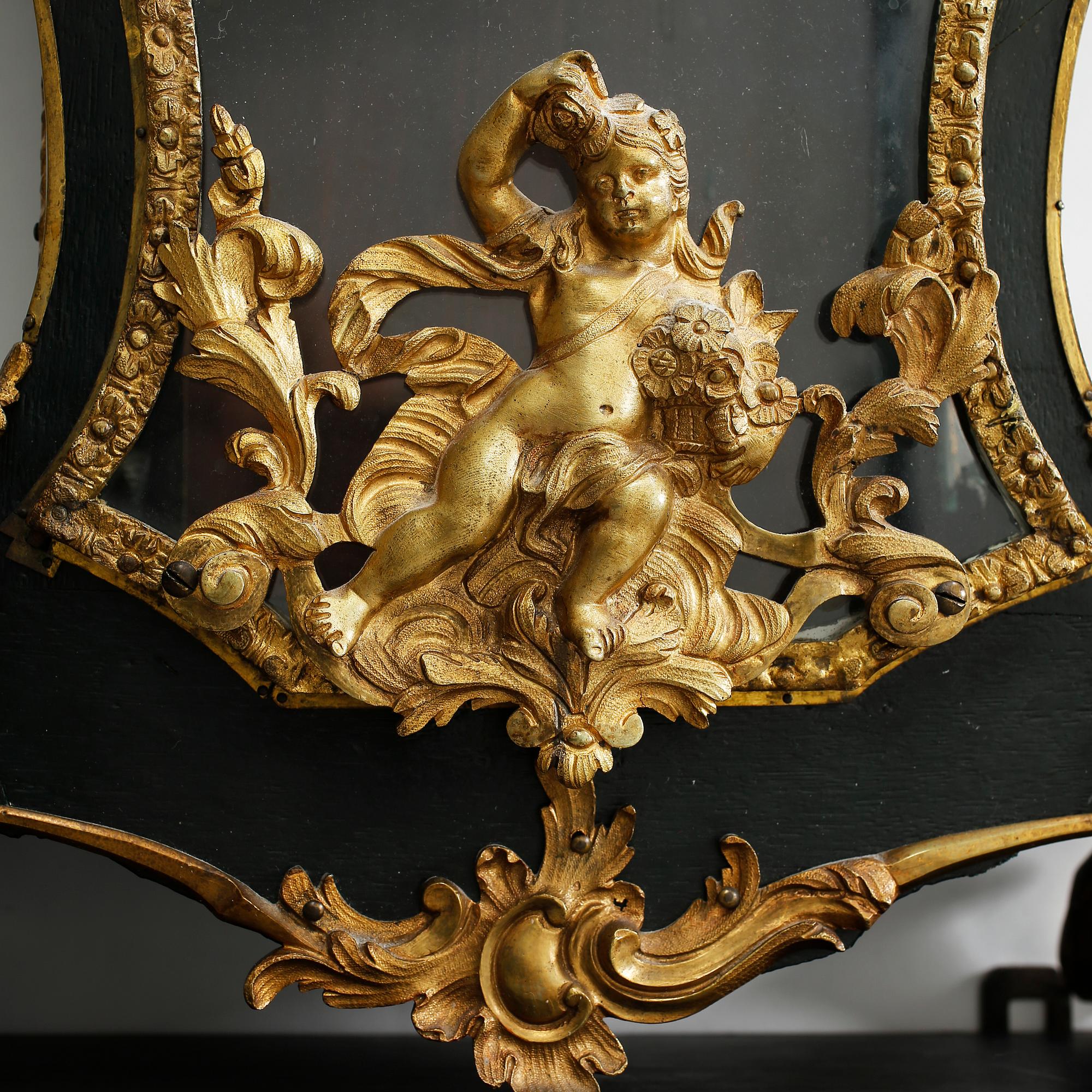 KONSOLUR MED KONSOL, Louis XVI-stil, 1800-talets slut.