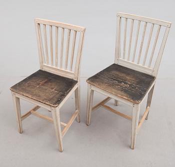 STOLAR, 10 st snarlika, sk Leksandsstolar, 1800-tal.