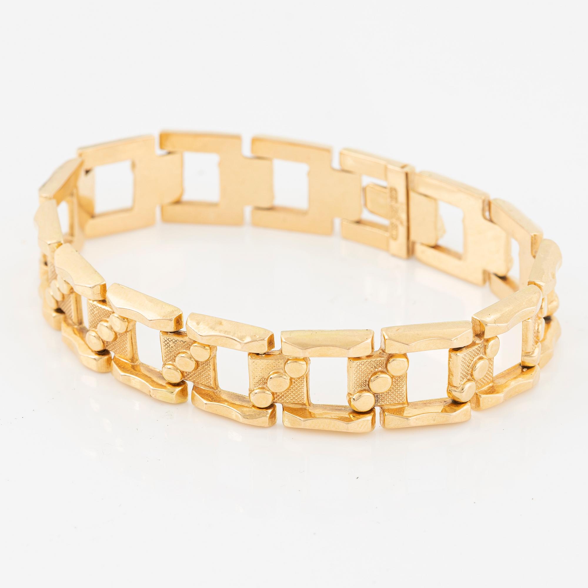 Bracelet, 18K gold, Vicenza, Italy.