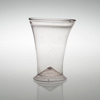 A GLASS BEAKER, late 18th century, probably Finland.