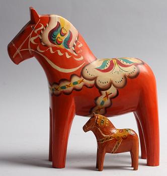 DALAHÄSTAR, 2 st, 1900-tal.