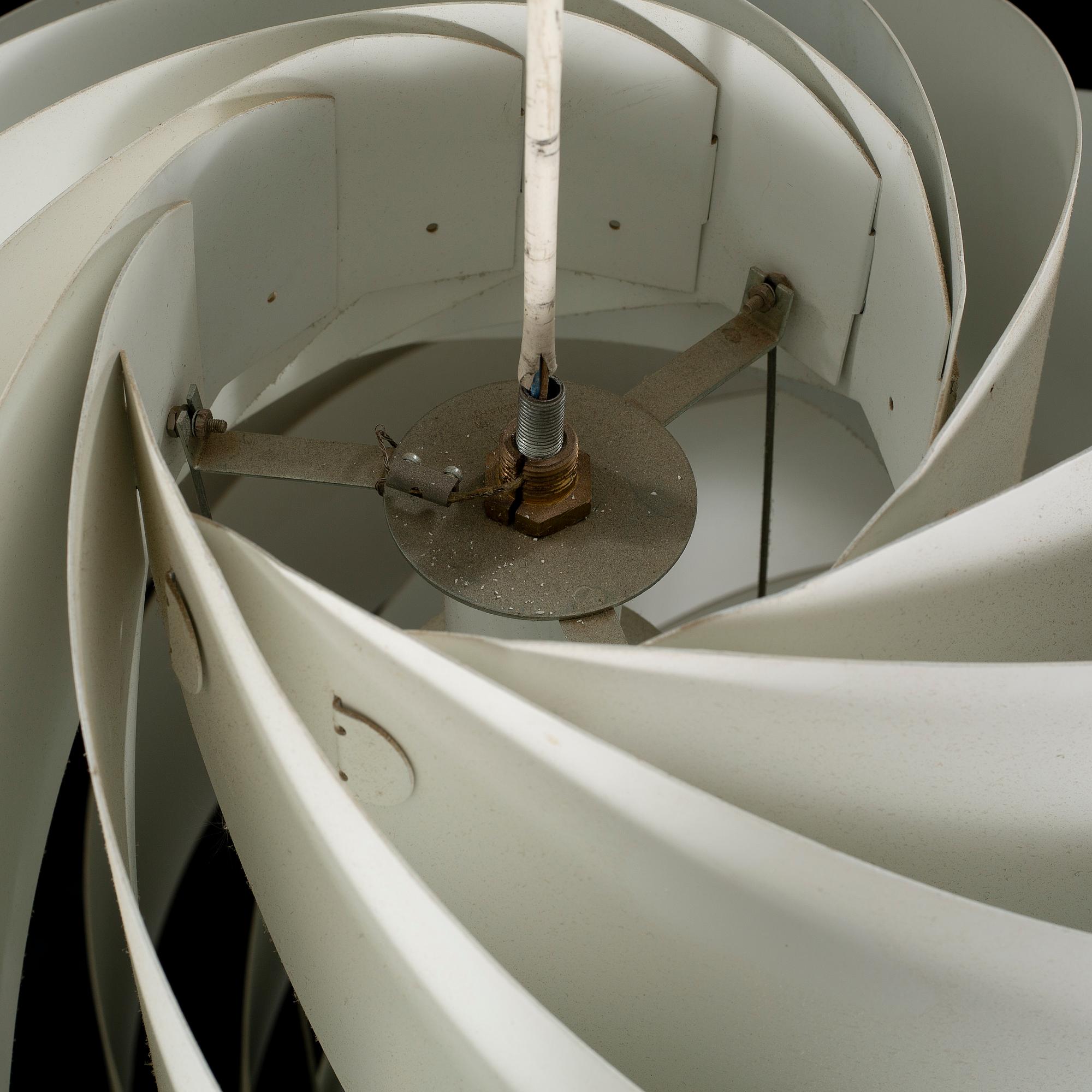 A "Turbo" ceiling lamp by Louis Weisdorf for Lyfa, Denmark, second half of the 20th century.