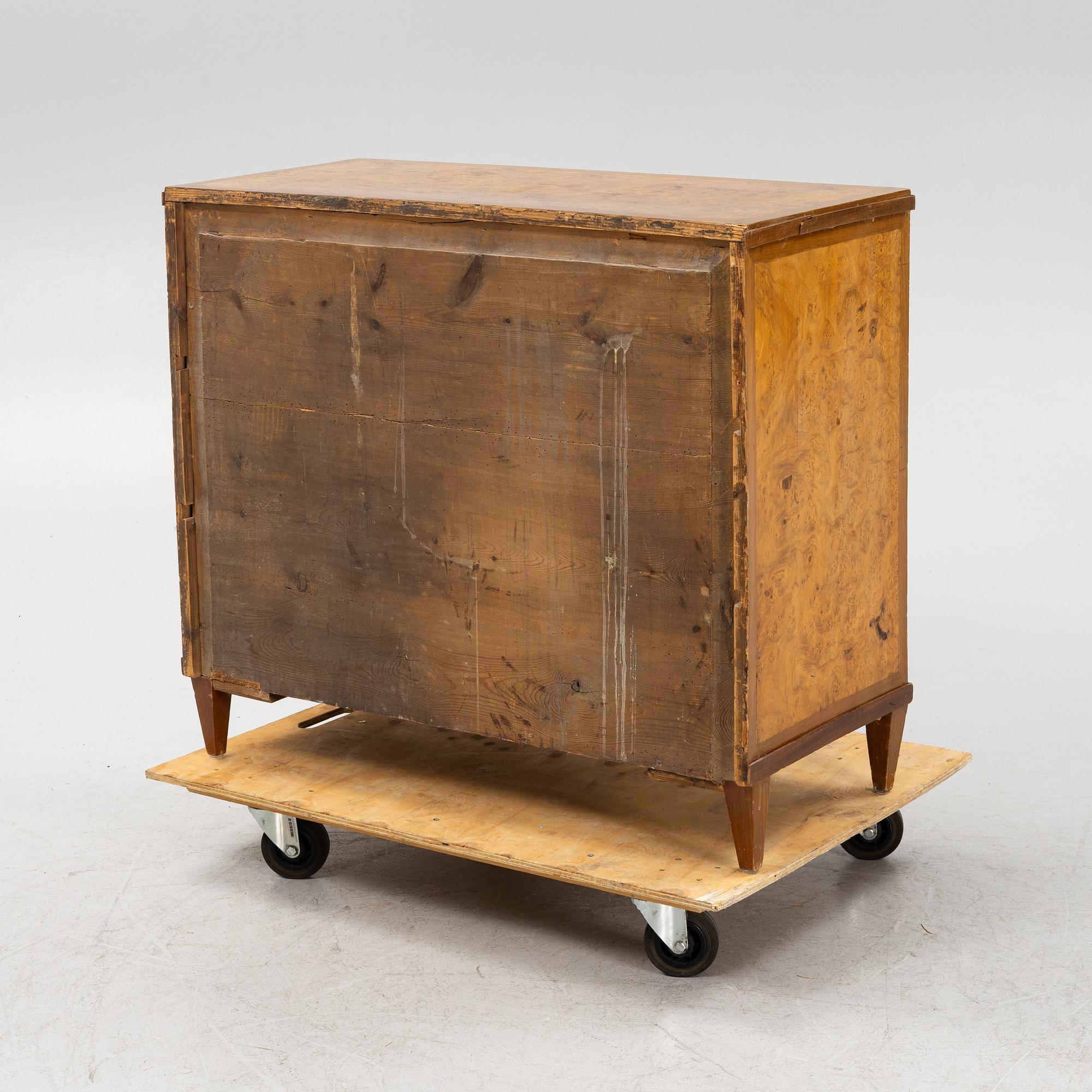 A Gustavian style chest of drawers, early 1900.