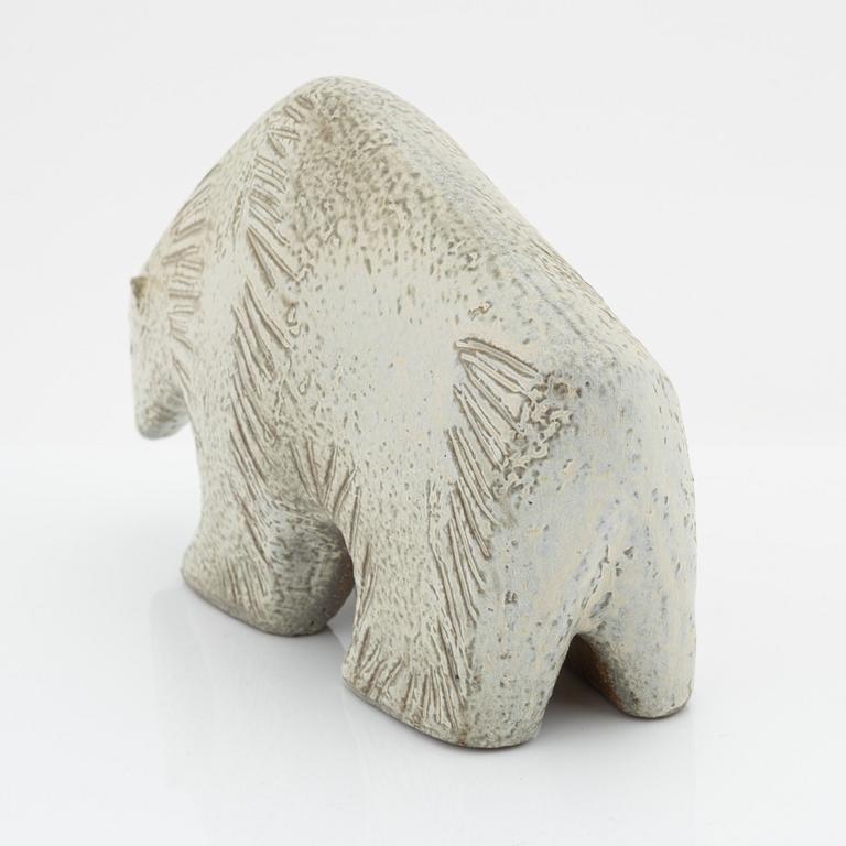 Lisa Larson, a stoneware polar bear figurine, Gustavsberg, Sweden.