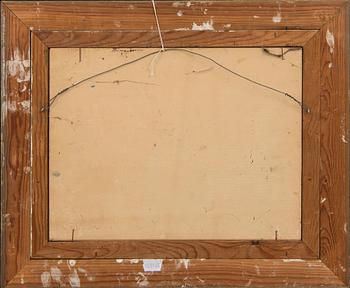 Axel Olson, oil on panel signed and dated 45.