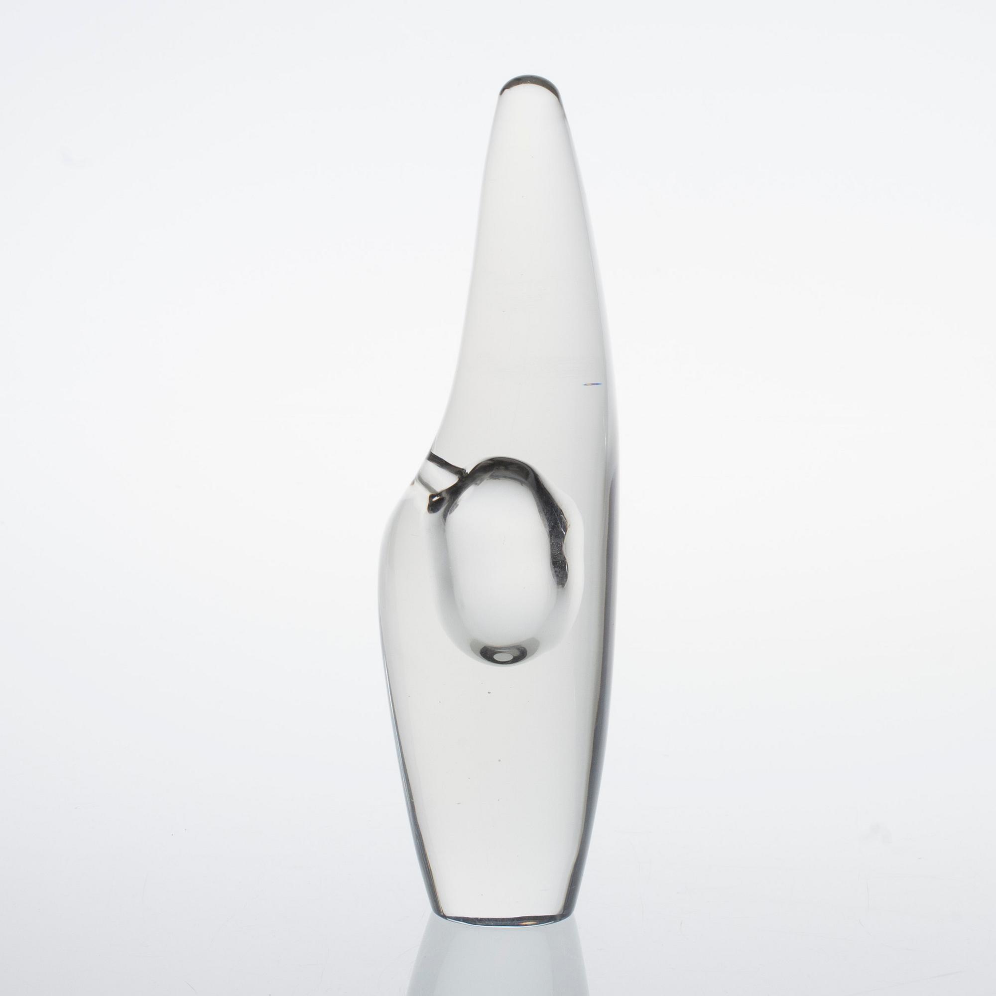 VEISTOS, lasia, "Orkide", signeerattu Timo Sarpaneva, päivätty -55.