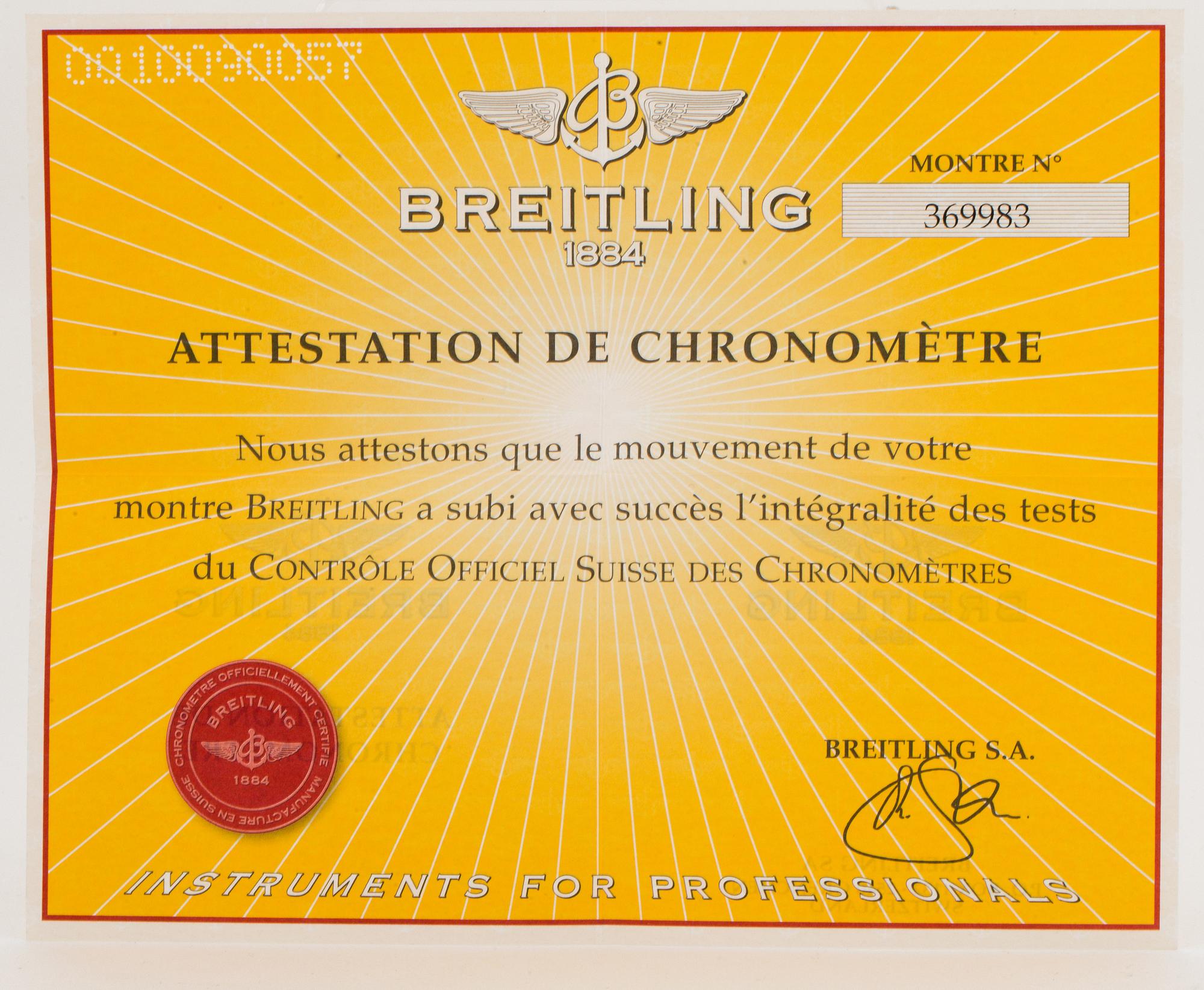 BREITLING, Chrono Avenger M1, Team SEB, chronograph, wristwatch, 44 mm,