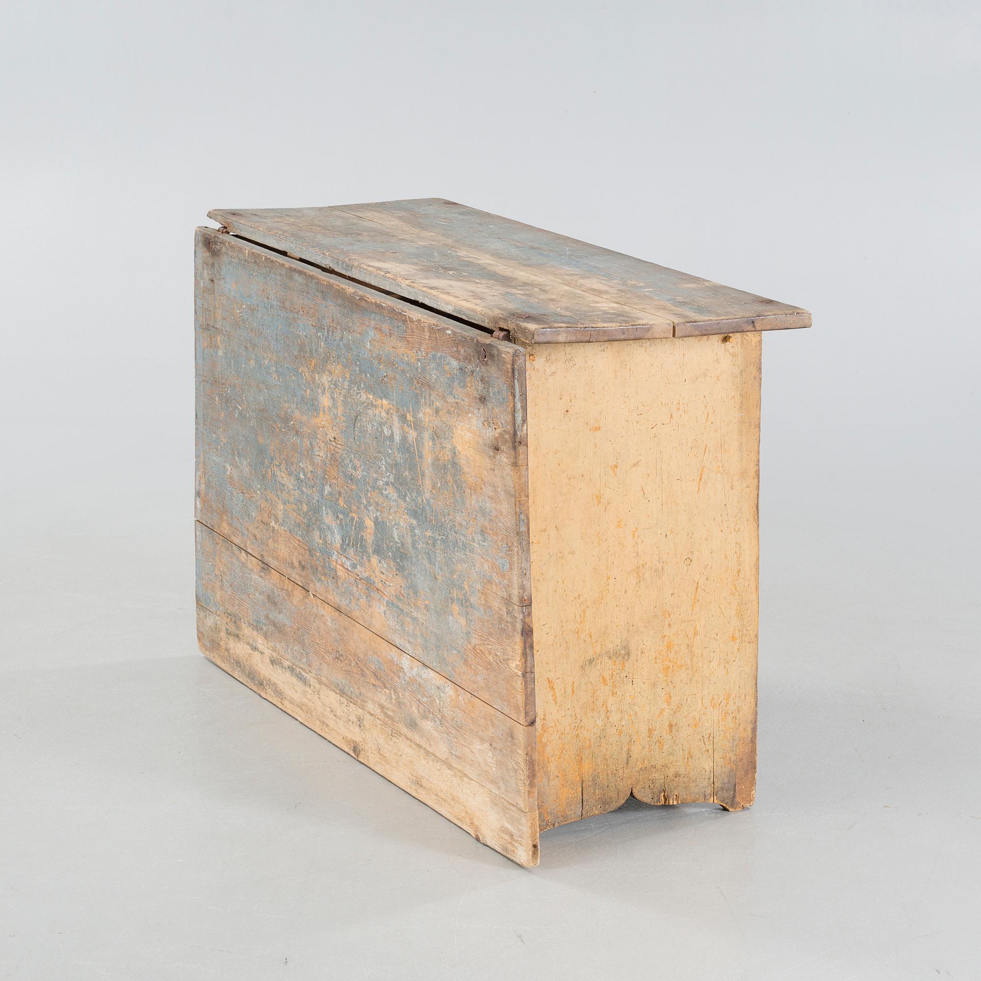 A Swedish handcrafted table, 19th century.