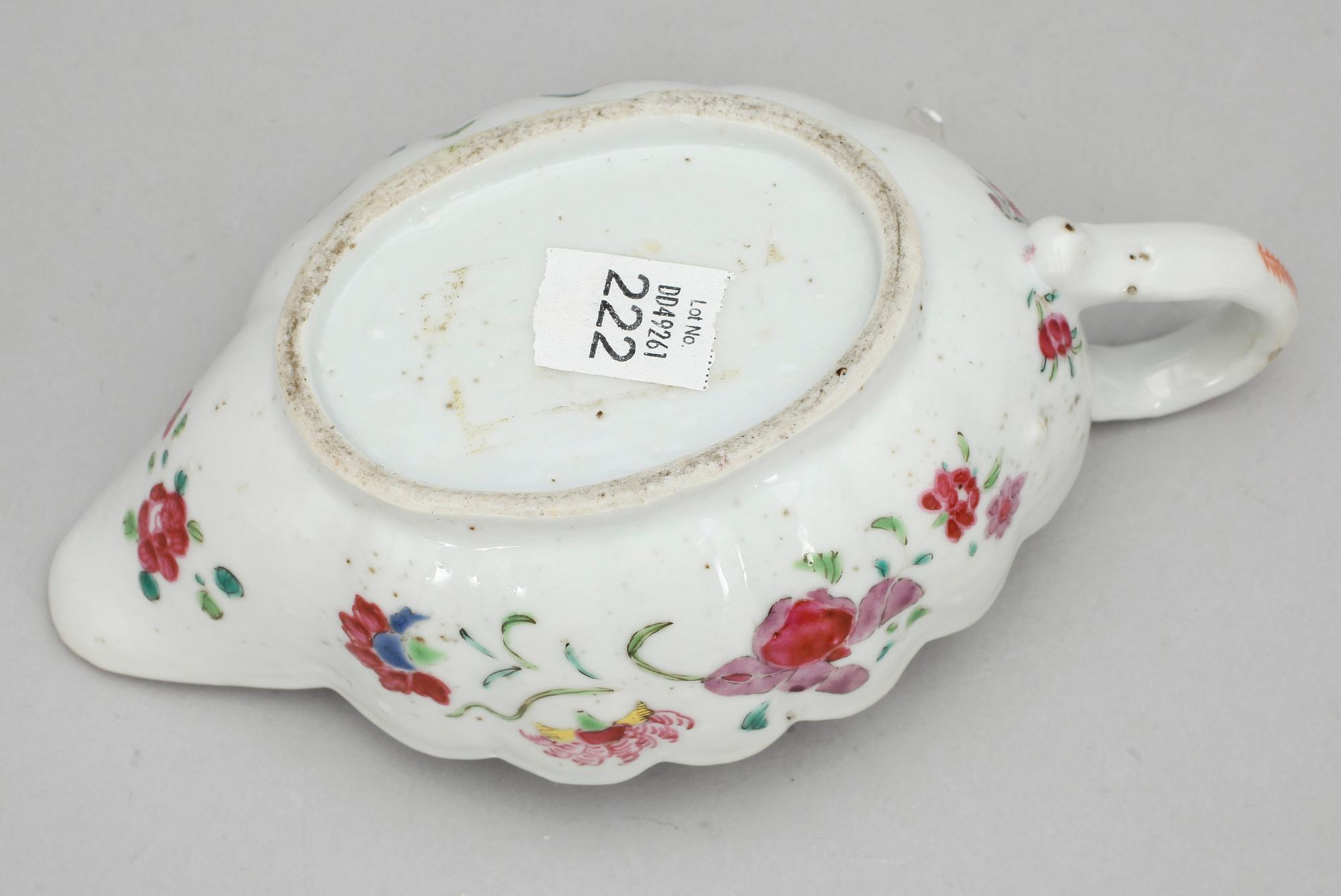SÅSSNIPA, kompaniporslin. Qing dynastin, Qianlong (1736-95).