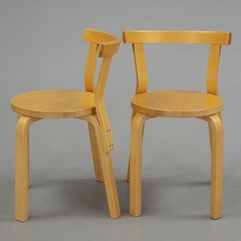 STOLAR, ett par, modell 68, Alvar Aalto, Artek.